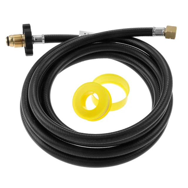 1Set 350Psi Lágy Orr Pol Lpg Szelep 12 Láb Propán Gyomirtó Fáklya Tömlő Adapter Csatlakozás Tartály Nagynyomású
