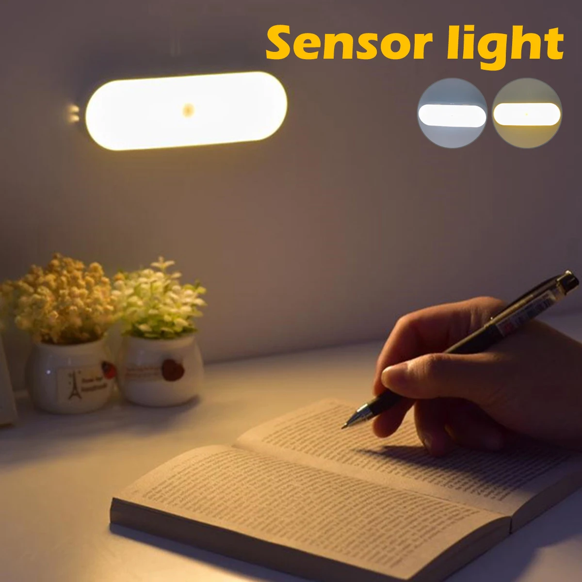 

PIR Bedroom Decor Night Lights LED Wireless Motion Sensor Night Lamp USB Charging Magnetic Closet Light Cabinet Kitchen Lighting