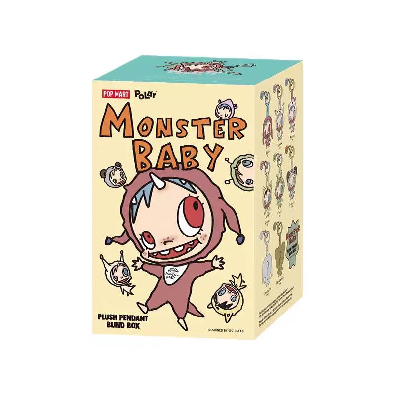 POPMART Polar Monster Baby Series Plush vinyl face Pendant Blind