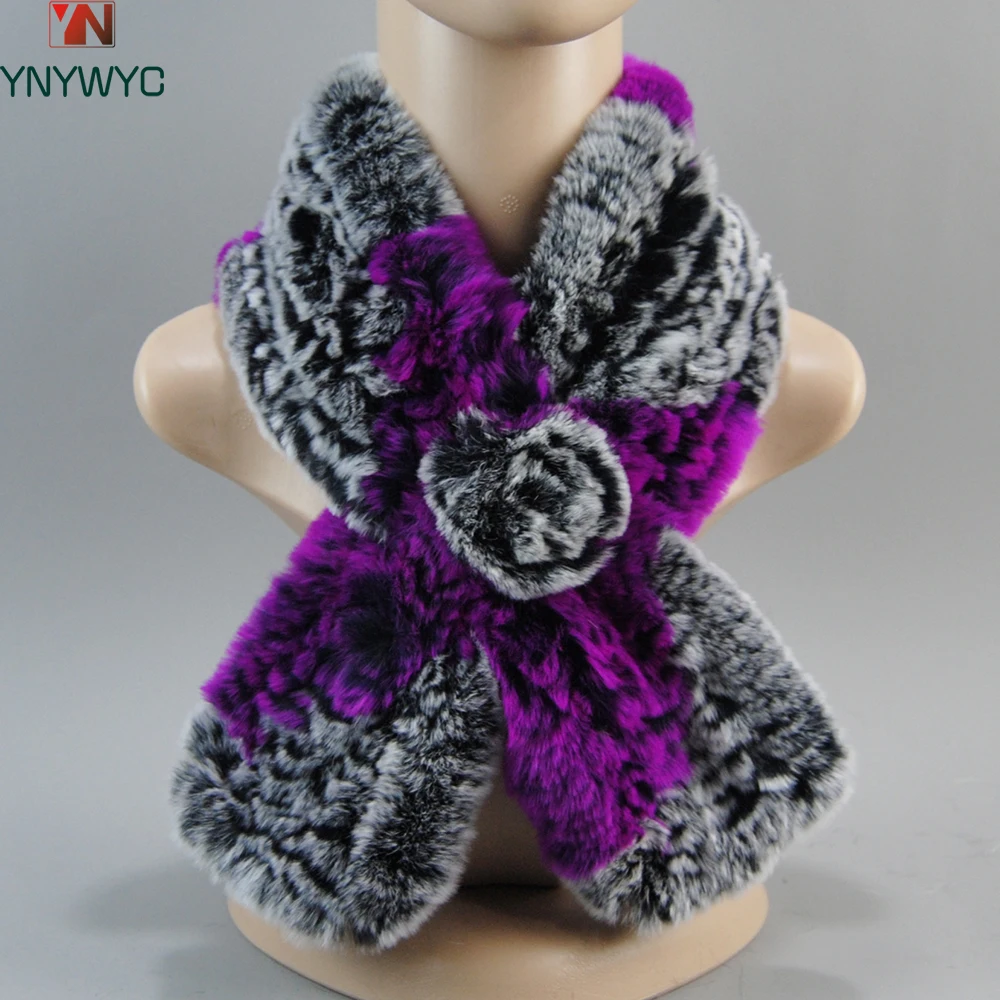 

Winter Women Real Rex Rabbit Fur Scarf Natural Warm Soft Rex Rabbit Fur Muffler Lady 100% Genuine Rex Rabbit Fur Scarves