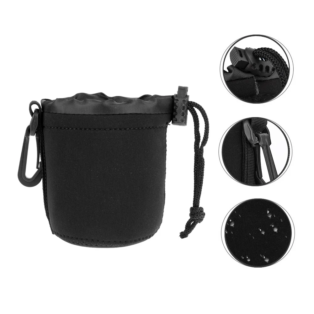 Camera Lens Cover Neoprene Lens Bag Waterproof Soft Camera Lens pouch Shocproof Camera lens bag For Most Digital SLR Camera