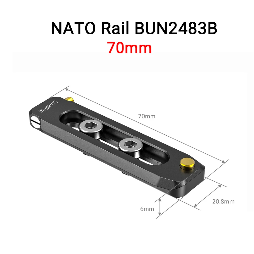 SmallRig Quick Release Low-Profile NATO Rail for Camera Rigs - Versatile Video Shooting Accessory