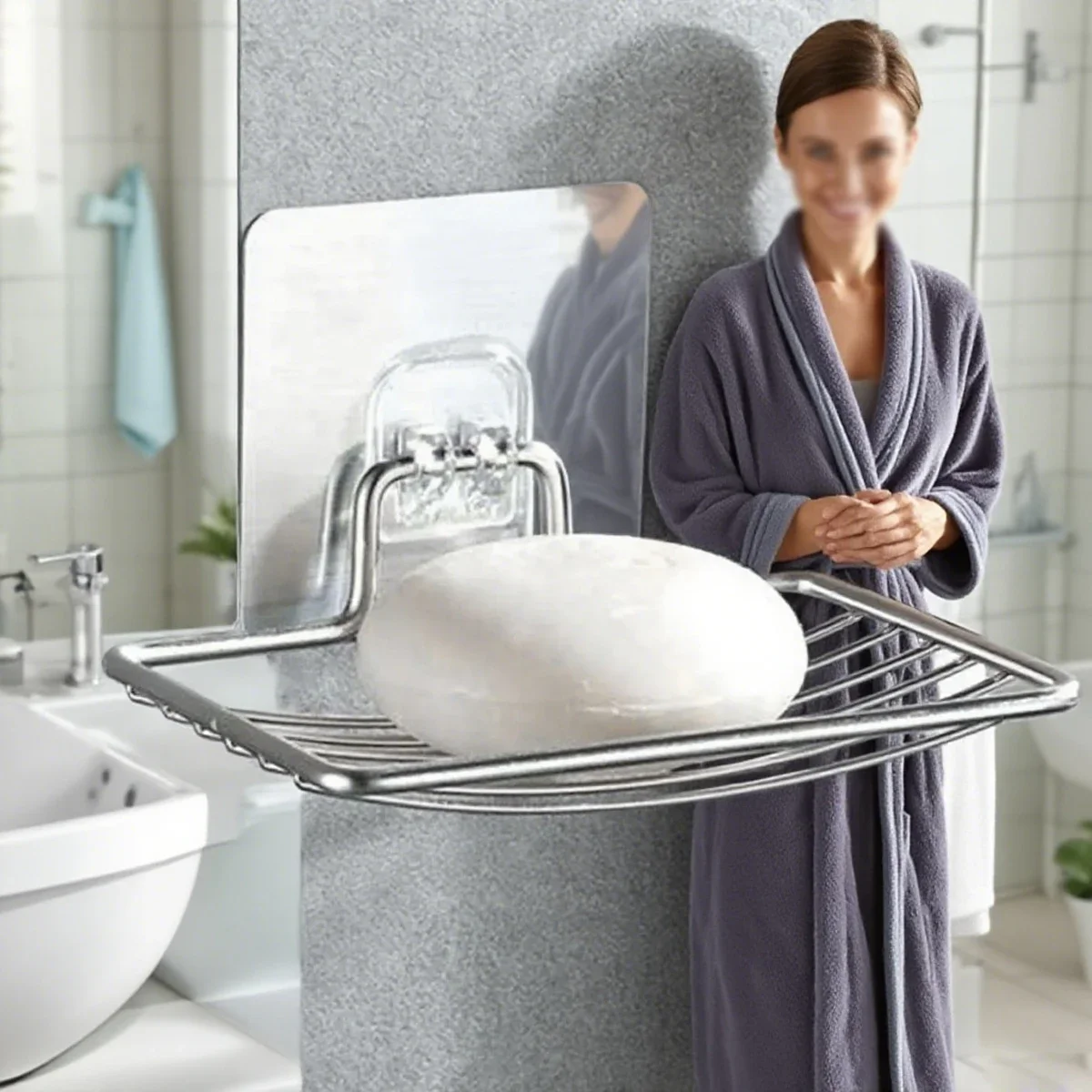 Stainless Steel Soap Rack Bathroom