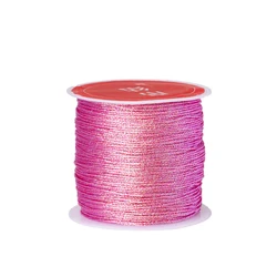 Premium Nylon Gold & Silver Thread for Jewelry Crafting and Beading - 0.4mm, 50m (Color C)