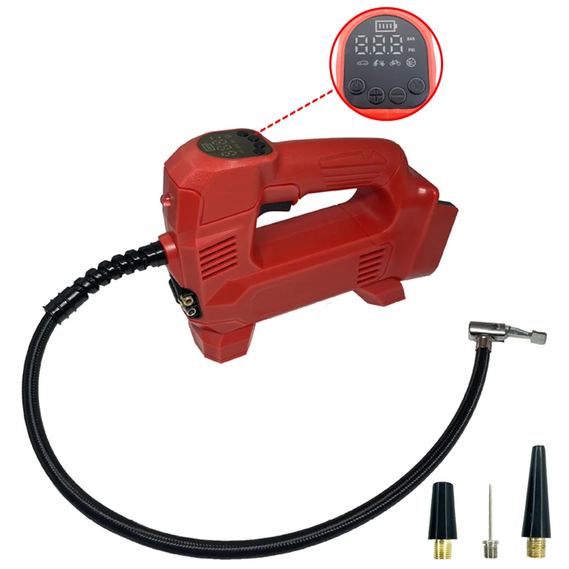 High Pressure Cordless Inflatable Pump With Digital Display Portable