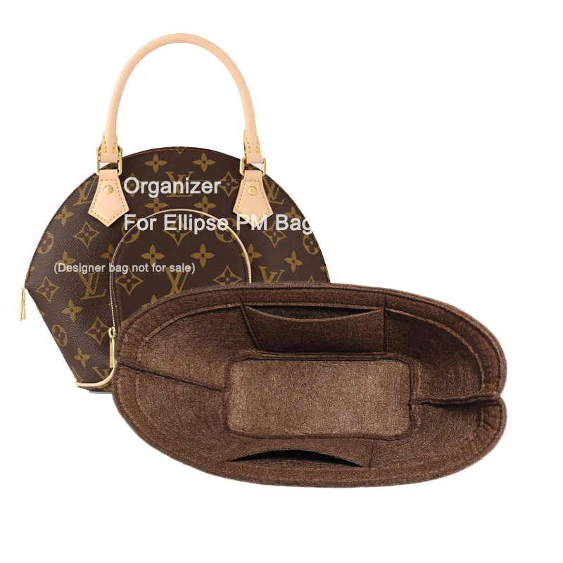 For Ellipse PM Bags Felt Organizer Insert Handbag&Tote Purse Inner Pouch Moon Bag Base Shaper