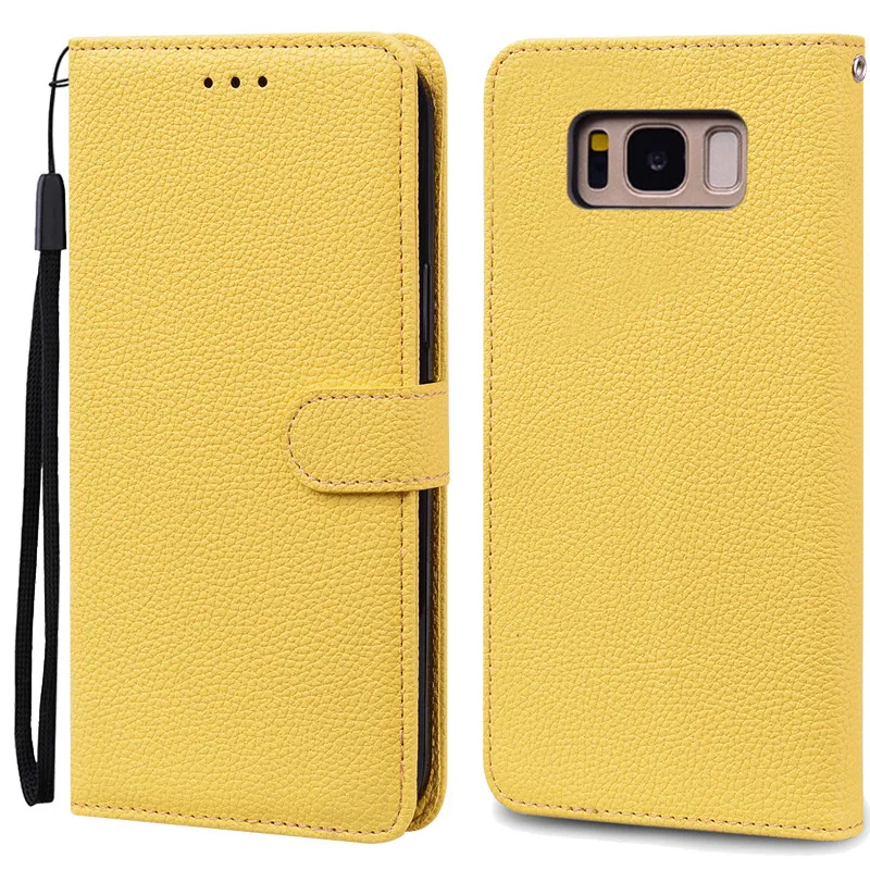 Luxurious Leather Wallet Flip Case for Samsung Galaxy S8 Plus