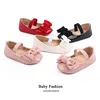 Newborn Baby Girls Shoes Infant PU Leather Big Bow Princess First Walkers Soft Soled Non-slip Footwear Wedding Party Baby Shoes 1