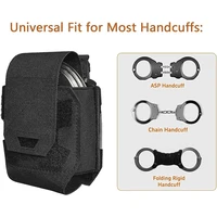 Тактический чехол для наручников Molle, чехол-держатель для скоб, универсальная кобура для наручников, стандартная цепочка для манжет, чехол для ремня