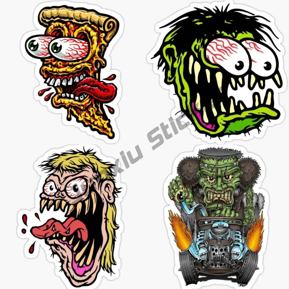 Rat Hole Sticker To Stick On Toolbox Rat Rod Big Daddy Rat Fink Full Color Uv Protective Car Bumper Stickers Cars Van Truck