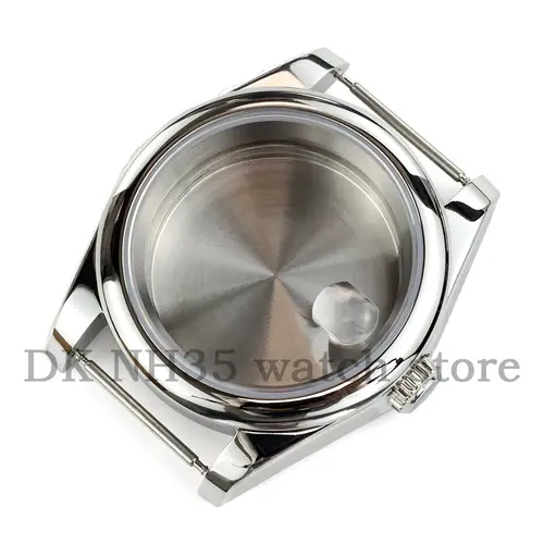 36mm Silver Solid 316L Stainless Steel Watch Case And Jubilee Bracelet For Seiko NH35 NH36 Movement 28.5mm Dial Datejust Case - Image 7