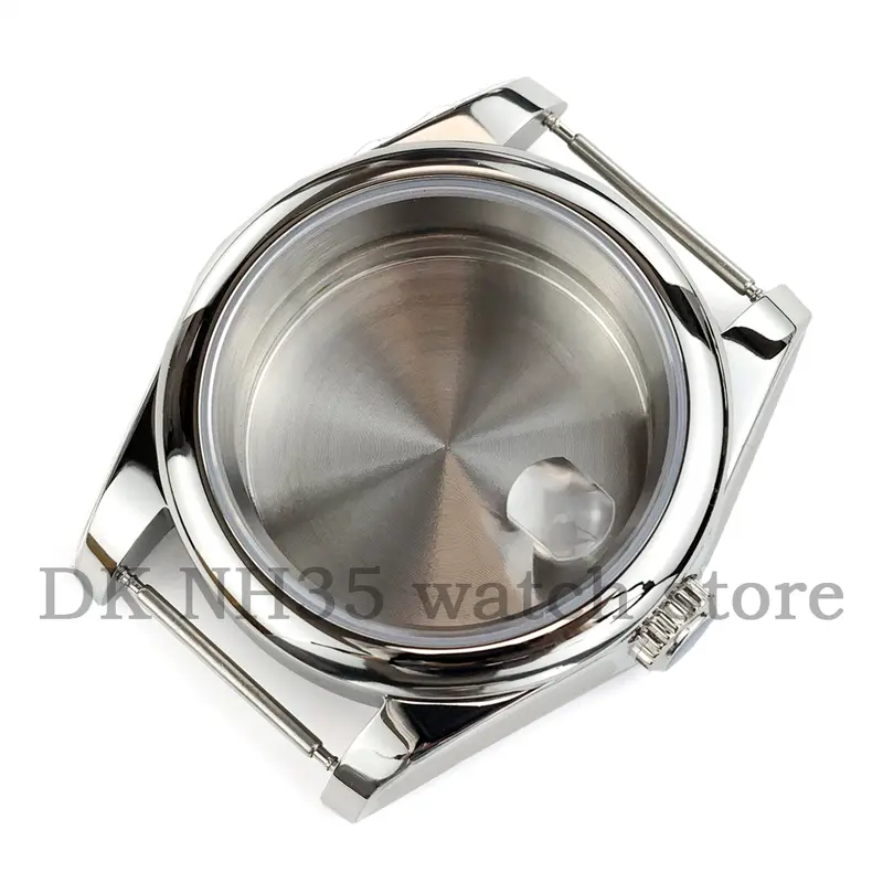 36mm Silver Solid 316L Stainless Steel Watch Case And Jubilee Bracelet For Seiko NH35 NH36 Movement 28.5mm Dial Datejust Case - Image 7