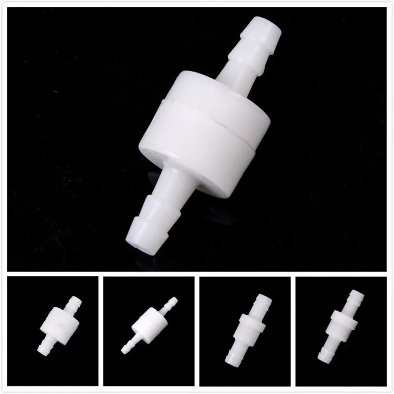1Pcs Plastic One Way Inline Check Valve 4mm/6mm/8mm/10mm/12mm Fuel Gas Liquid Water
