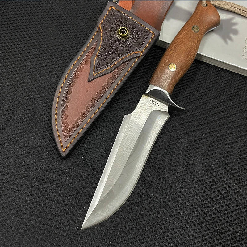 

Heavyweight High Quality Survival Knife 9CR Blade Rosewood Handle Hunting Knife Bushcraft Camping EDC Self Defense Utility Knife