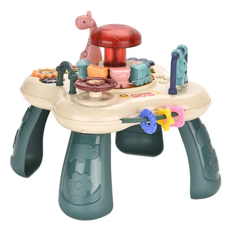 

Mini Baby Activity Table Montessori Musical Instruments Activity Center Develop Hand-Eye Coordination Skills Toys for 0-3 Years