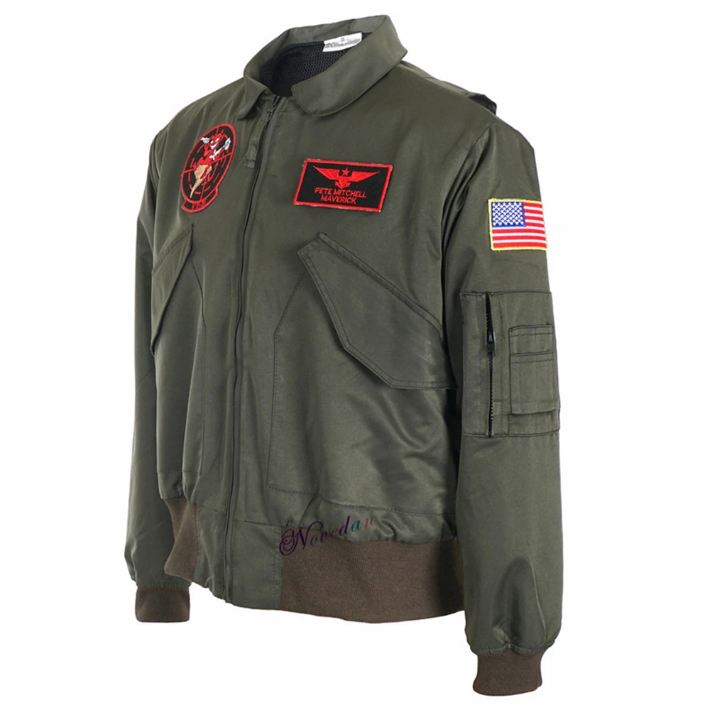 TopGun Top Gun Maverick Bomberjacke Cosplay Pilotenkostüm