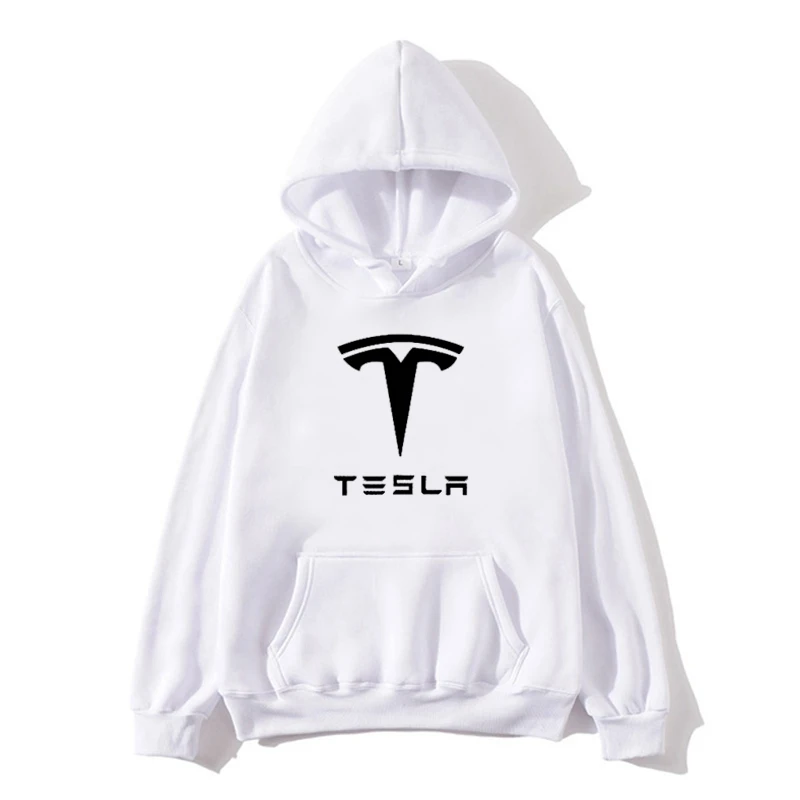 2023 New Men's Hooded Tesla Fashion Long Sleeve Outwear Autumn Spring ...