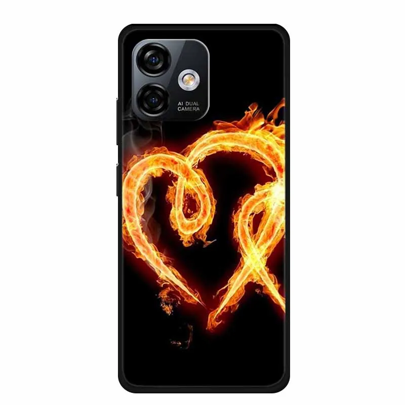 Luxury Black TPU Soft Silicone Phone Case - Fashionable Protective Cover
