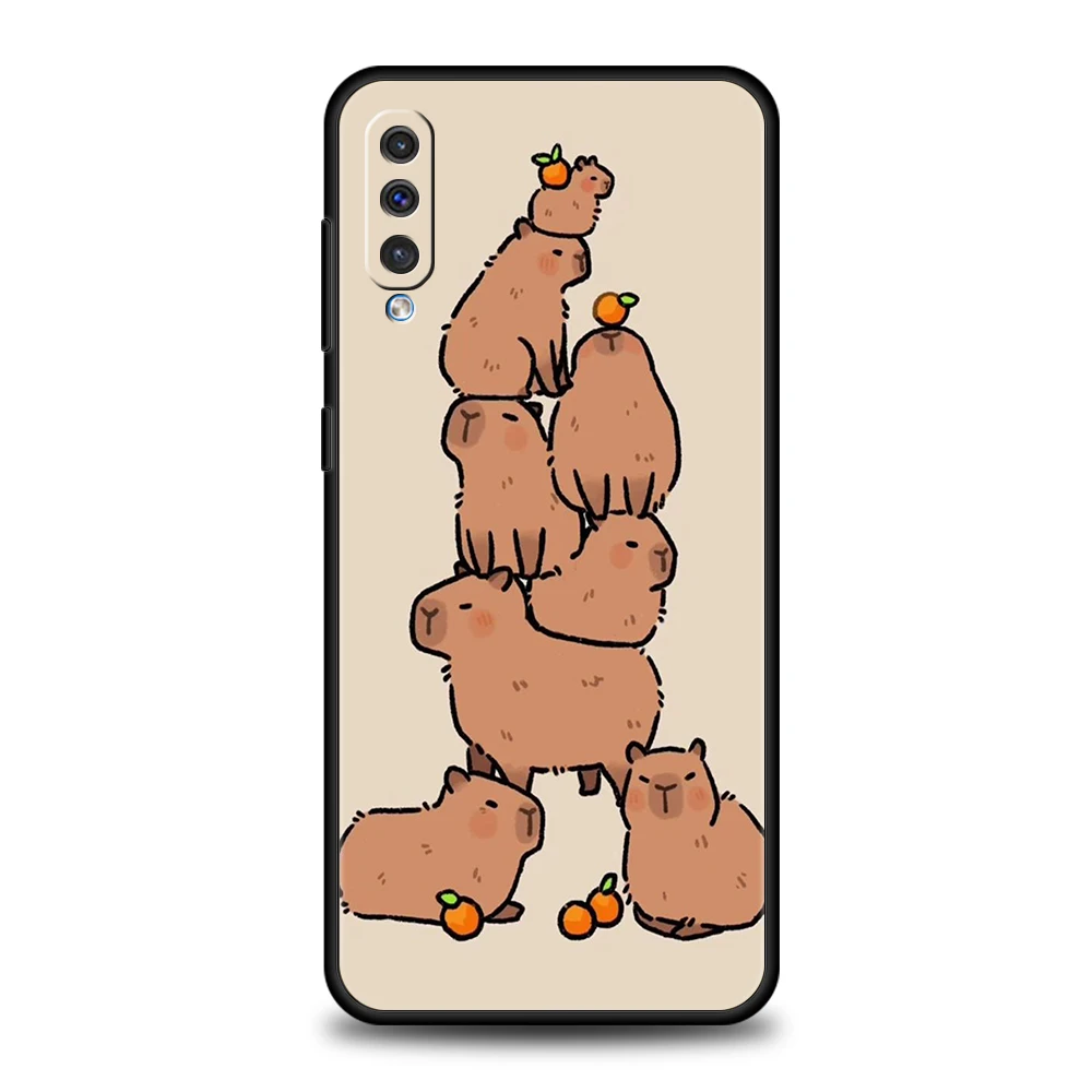 Cartoon Capybara Silicone Phone Case - Fun and Protective Cover