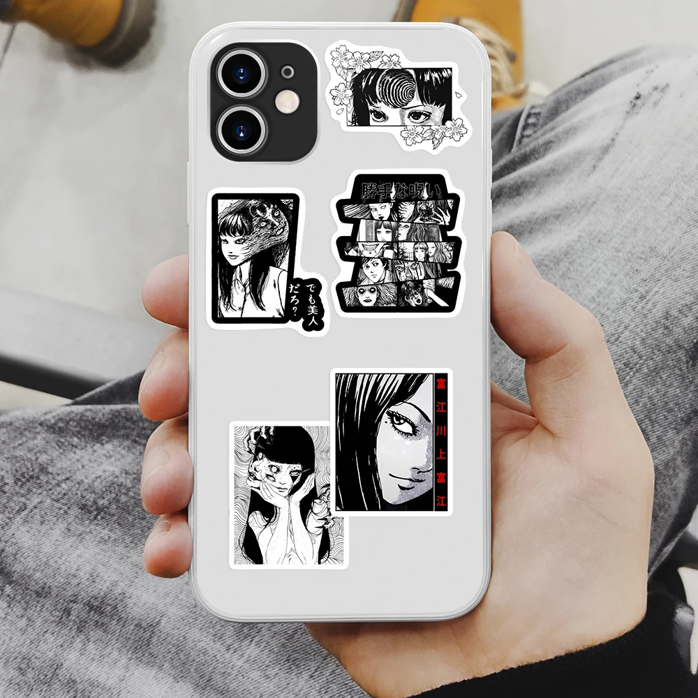 Junji Ito Horror Manga Waterproof Graffiti Stickers - DIY Decorative Decals for Scrapbook, Journal, and More