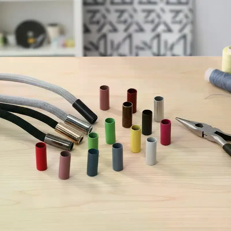 20Pcs DIY 끈 액세서리 금속 로프 엔드 스토퍼 버튼 코드 엔드 잠금 캡 가방 신발 의류용 벨 버클