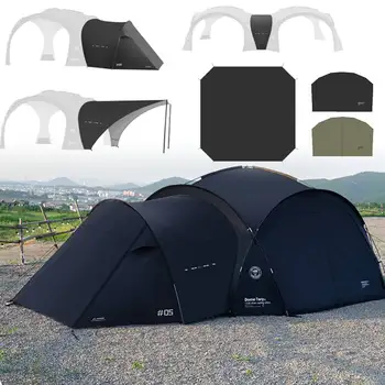 Tienda de Campaña Cúpula Automática Autoportante Negra PU3000MM Impermeable