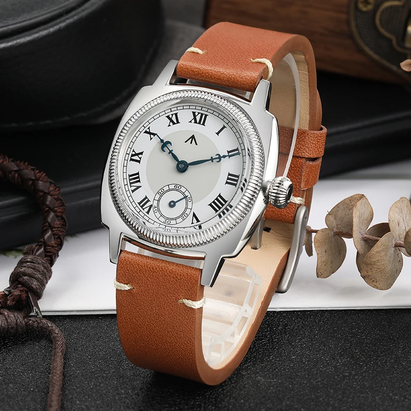 Militado ML03 Quartz Watch Men VD78 Quartz Movement Watches 316L Stainless Steel Square Case Domed Sapphire Crystal Wristwatch