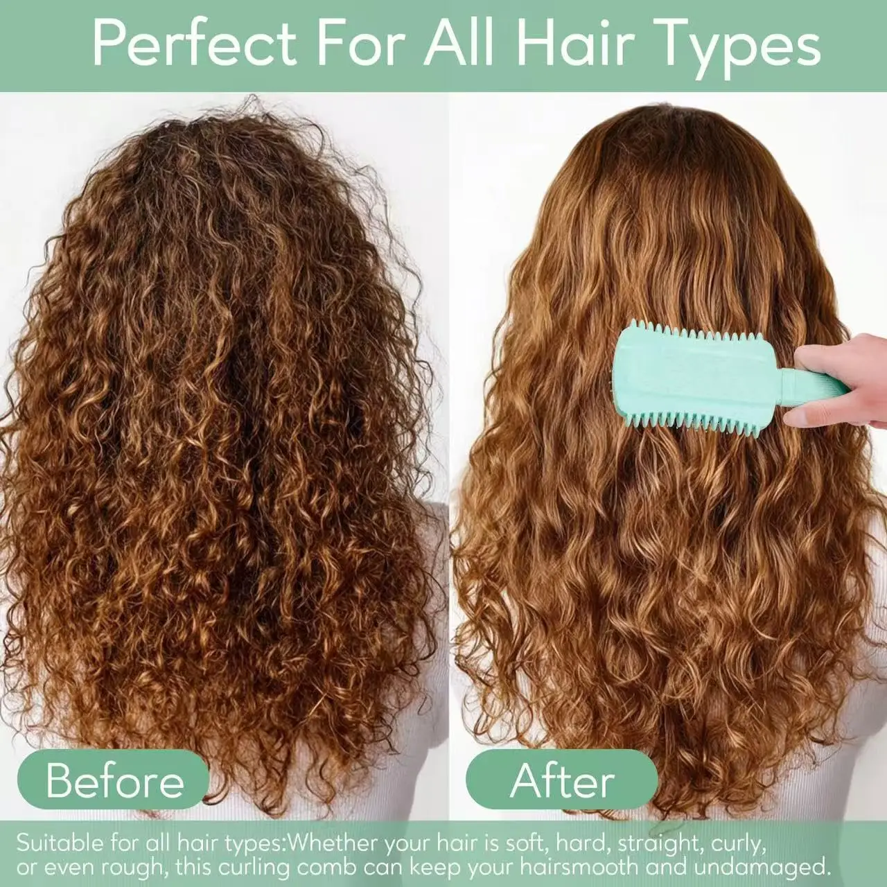 Curl Define Brush,Bounce Brush for Curl Define Hair,Volume Curly Hair Brush Shaping and Style Women's Curls Style 5