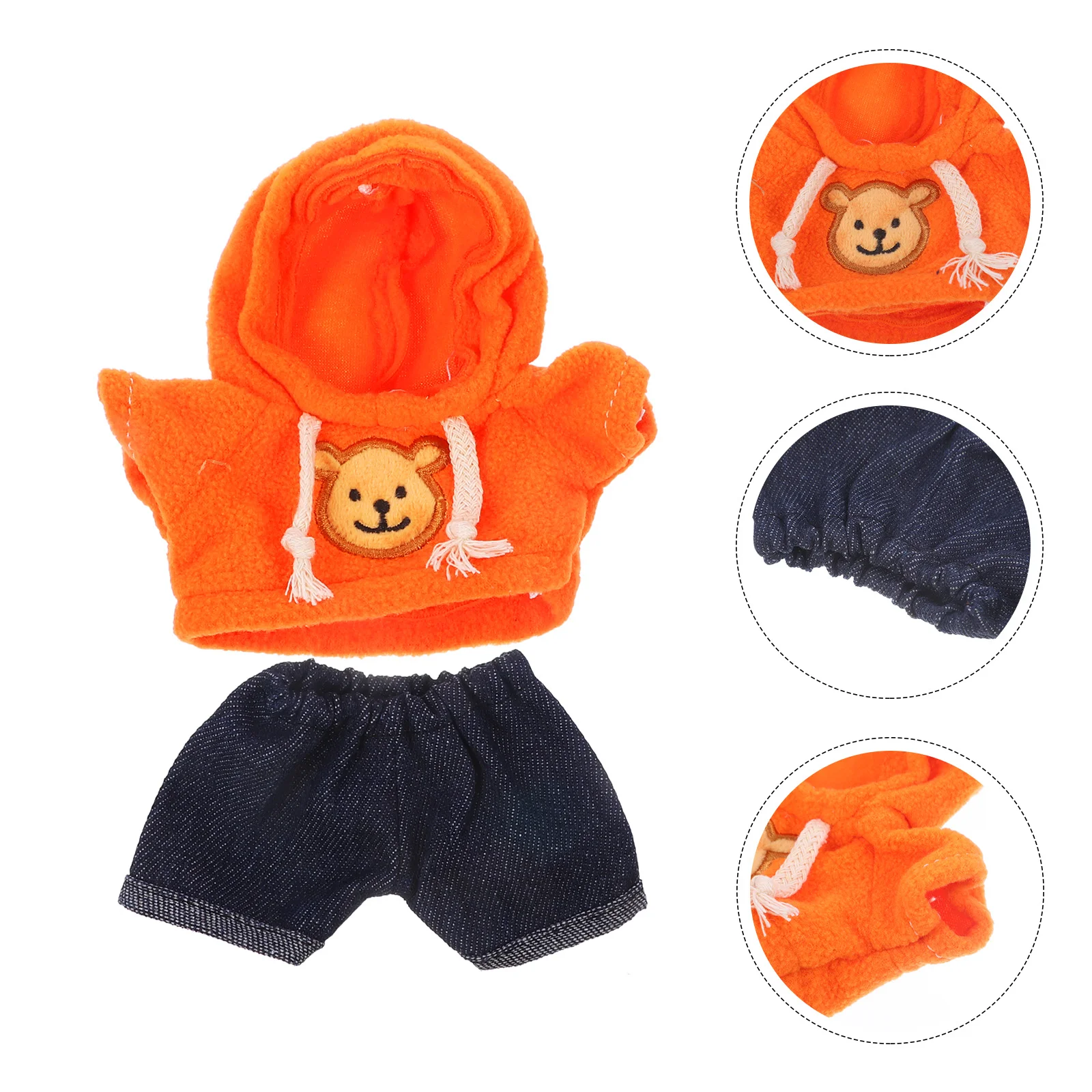 

Plush Clothes Girls Accessory Decorative Sweater Costume for Kids Trousers Delicate Bear