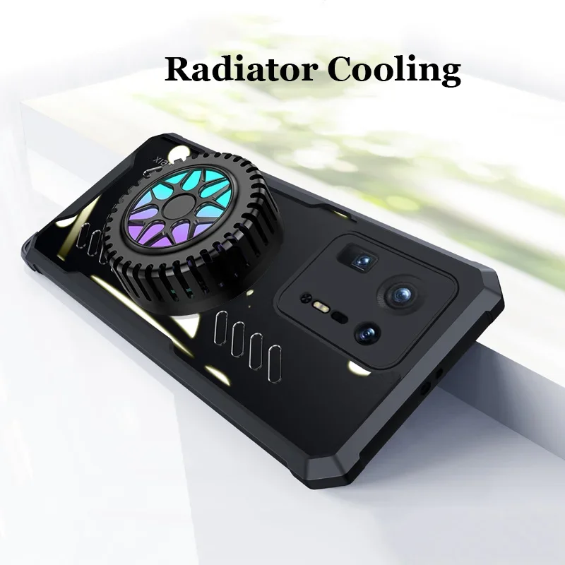 Graphene Heat Dissipation PC Case For Xiaomi Mix 4 Mix4 Breathable Cooling Transparent Anti-Drop Bumper Casing Shell_voghion.com