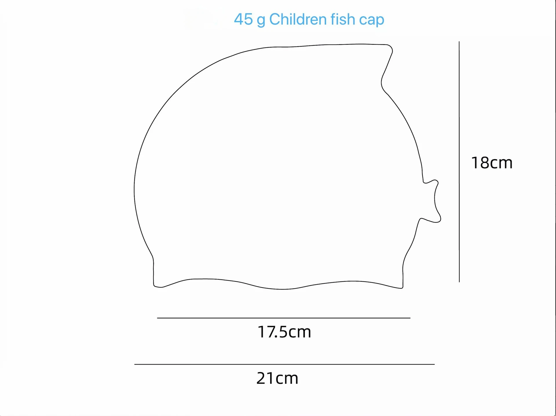 Children's Silicone Fish Cap Cartoon Boys Girls Swimming Training High Elastic Waterproof Cute Swimming Cap,Swim Cap for Kids