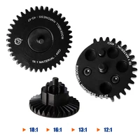 Presale Super High Speed CNC Steel Cut 40Cr Series Tactical Gear Set 12:1/13:1/16:1/18:1 for AEG EBB Version 2/3 Airsoft Gearbox 1