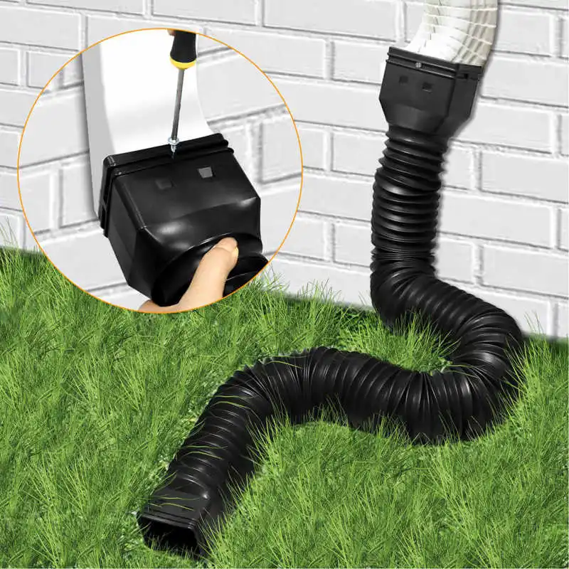 Downspout Extender Retractable Rain Gutter Drainage Pipe Down Spout