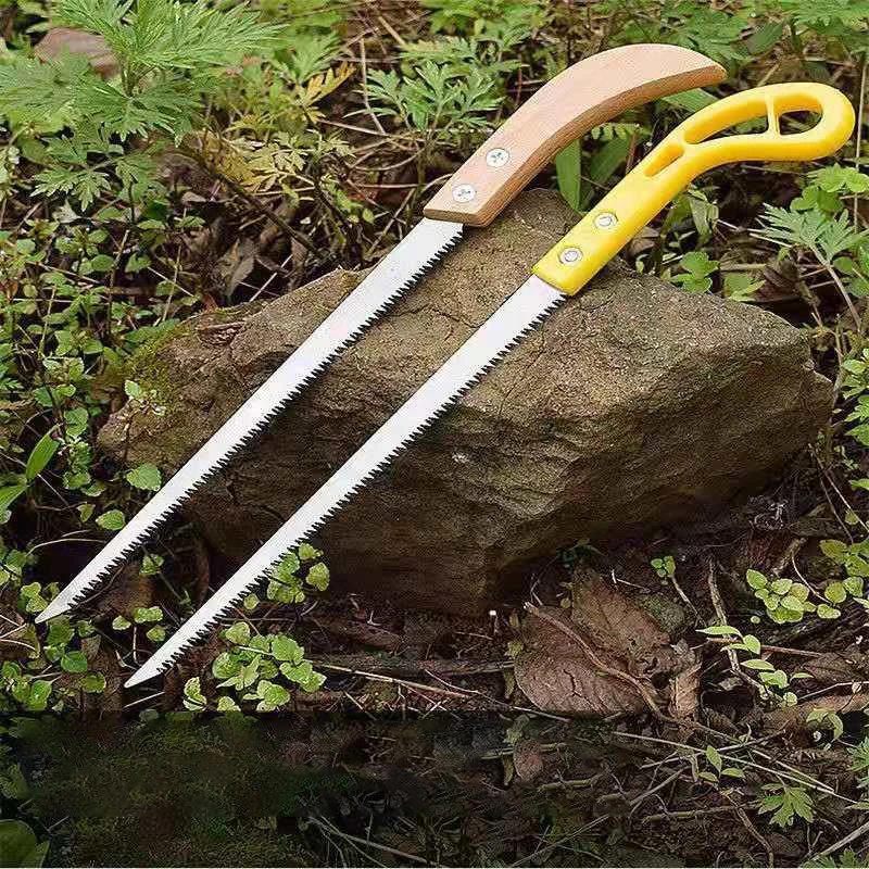 2pc Mini Hand Saw Woodworking Saw With Wooden Handle Garden Fruit Tree Pruning Modeling Trimming Cutting