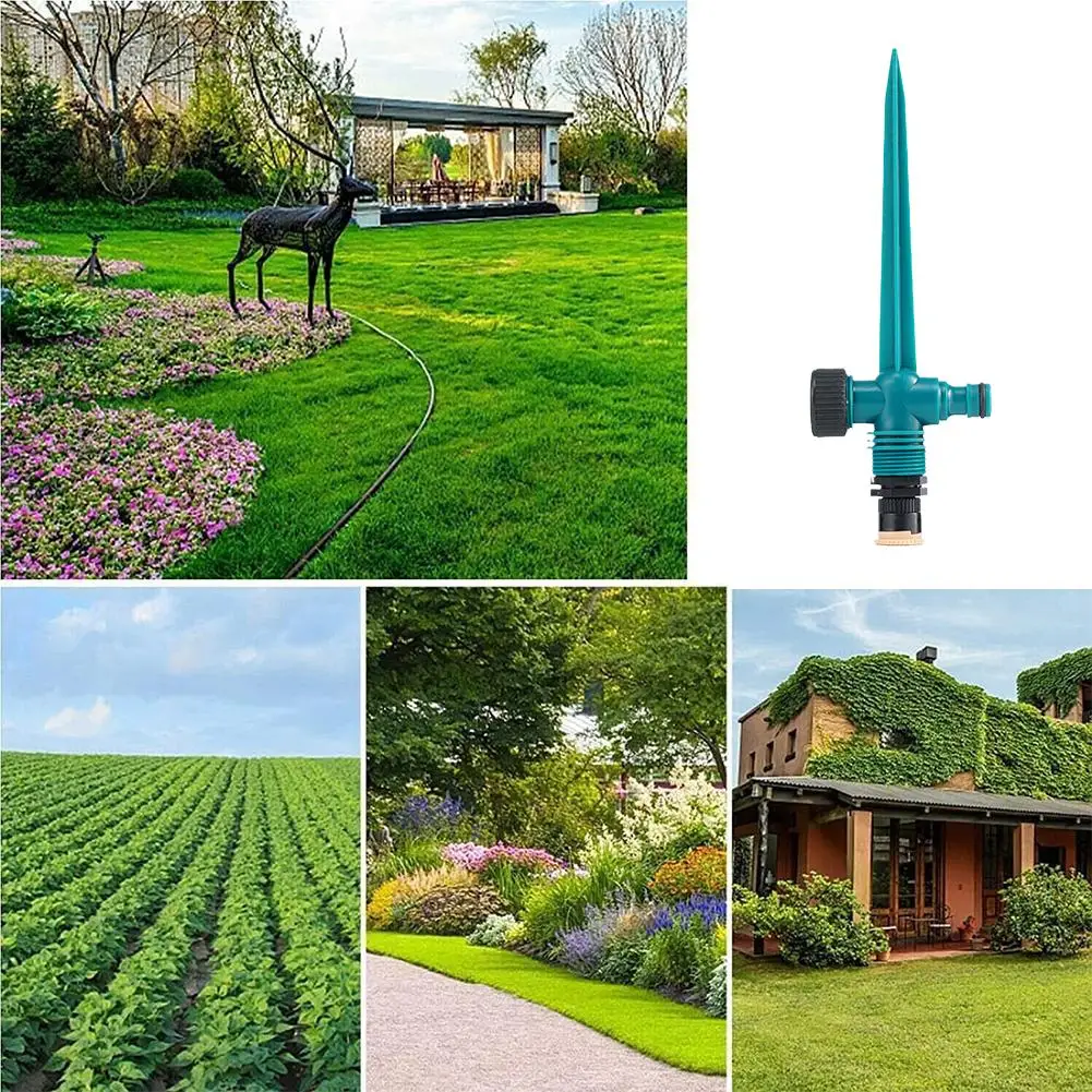360&deg; Rotation Irrigation Watering System Garden Sprinkler Automatic Agriculture Lawn Farm Greenhouse Plant Watering Sprinkler