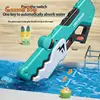 Large Size Electric Water Gun Crocodile Automatic Suction Water Guns Toy Children's Blow-Water Spray Pistol Swim Pool Toys Boy 1
