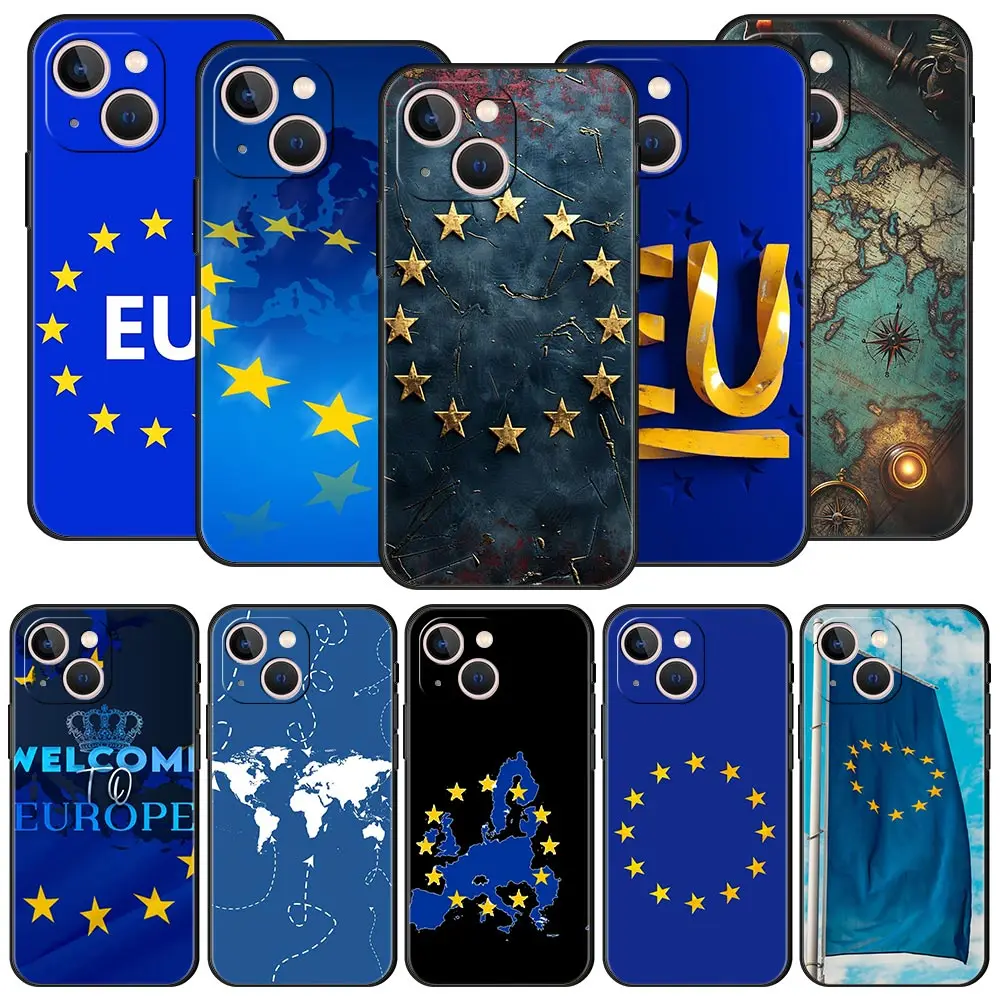European Flag Soft TPU Phone Case - Elegant Back Cover Design
