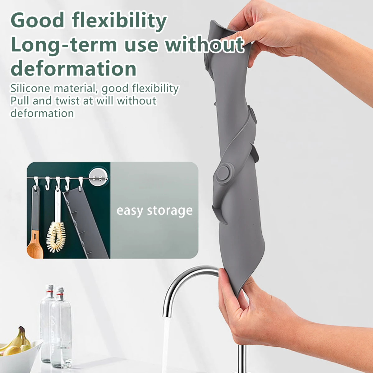 Kitchen Splash Guard Silicone Sink Splatter Guard Suction Cup Reusable Dish Washing Baffle Board Wash Basin kitchen splash guard,kitchen splatter screen