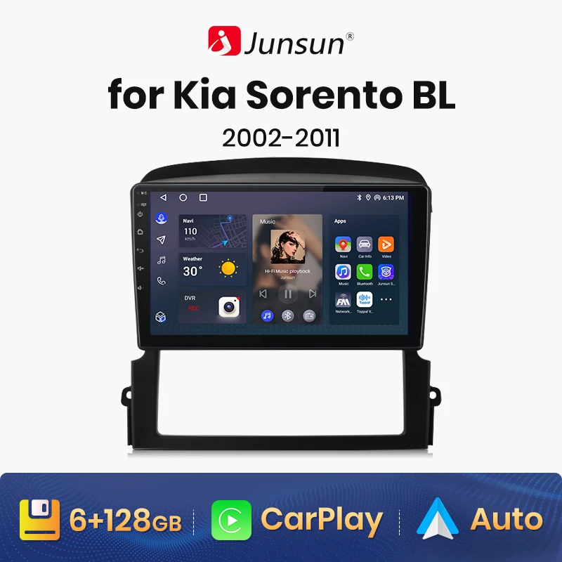 

Автомагнитола Junsun V1 для Kia Sorento BL 2002-2011, 4G, GPS