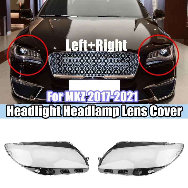 For Lincoln Mkz 20172021 Car Front Headlight Lens Cover Head Light
