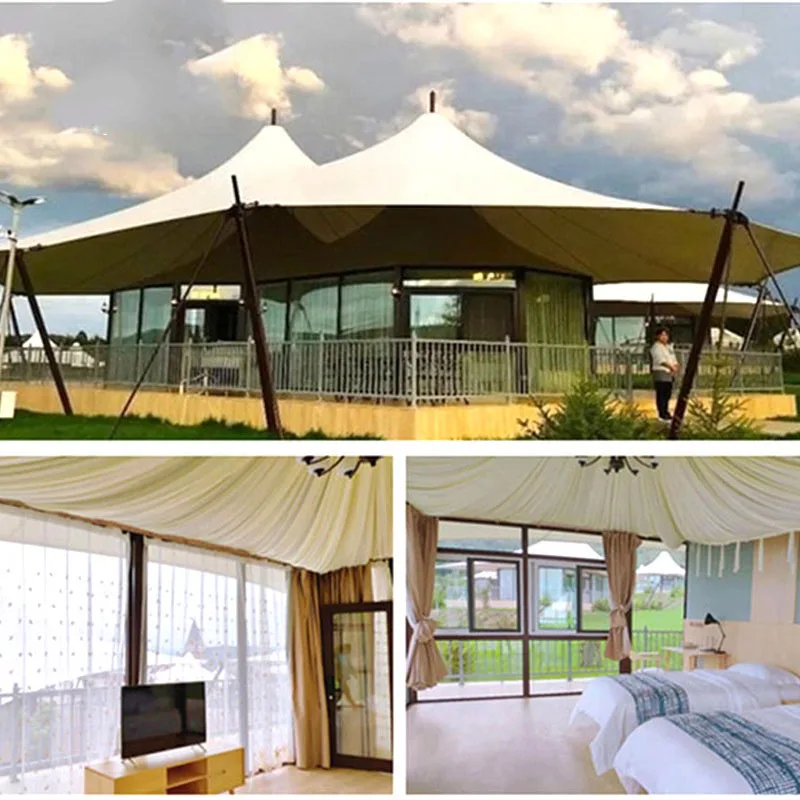 Camp Tent Manufacturer Membrane Structure High-End Vacation Outdoor Accommodation Hotel Tent