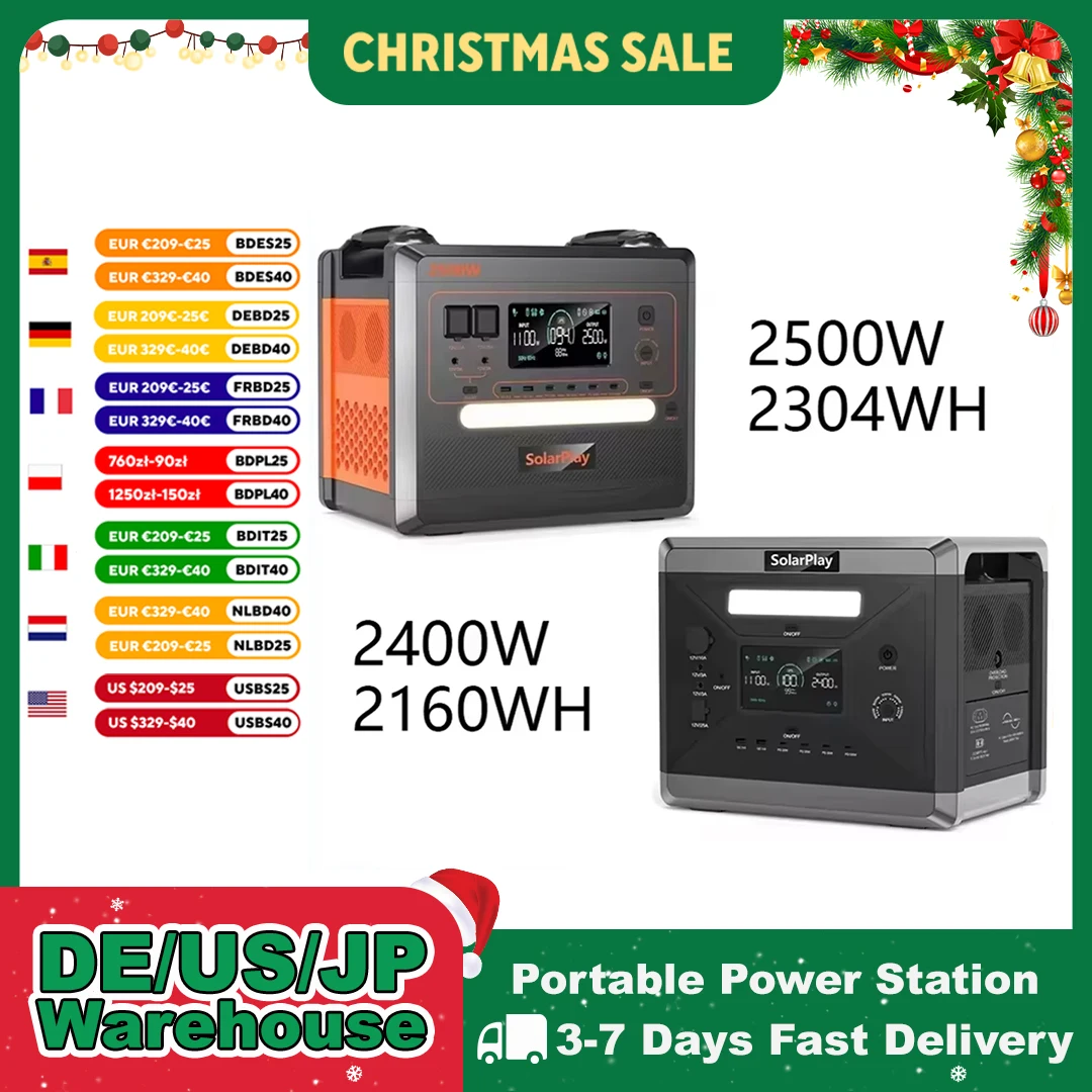 OLARPLA Portable Power Station 2400W / 2500W 1