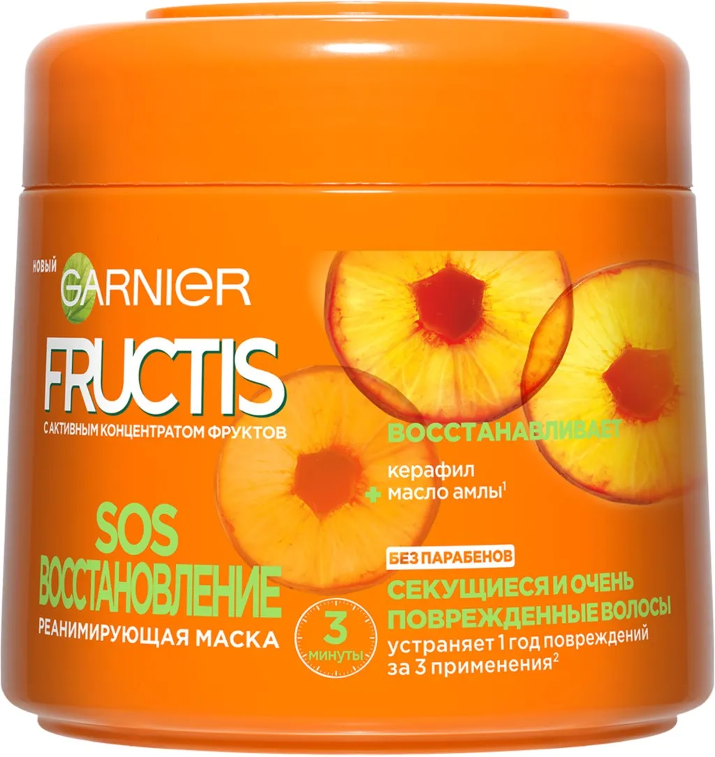 Mask for split and damaged hair Fructis SOS recovery resuscitation 300 ml | Красота и здоровье