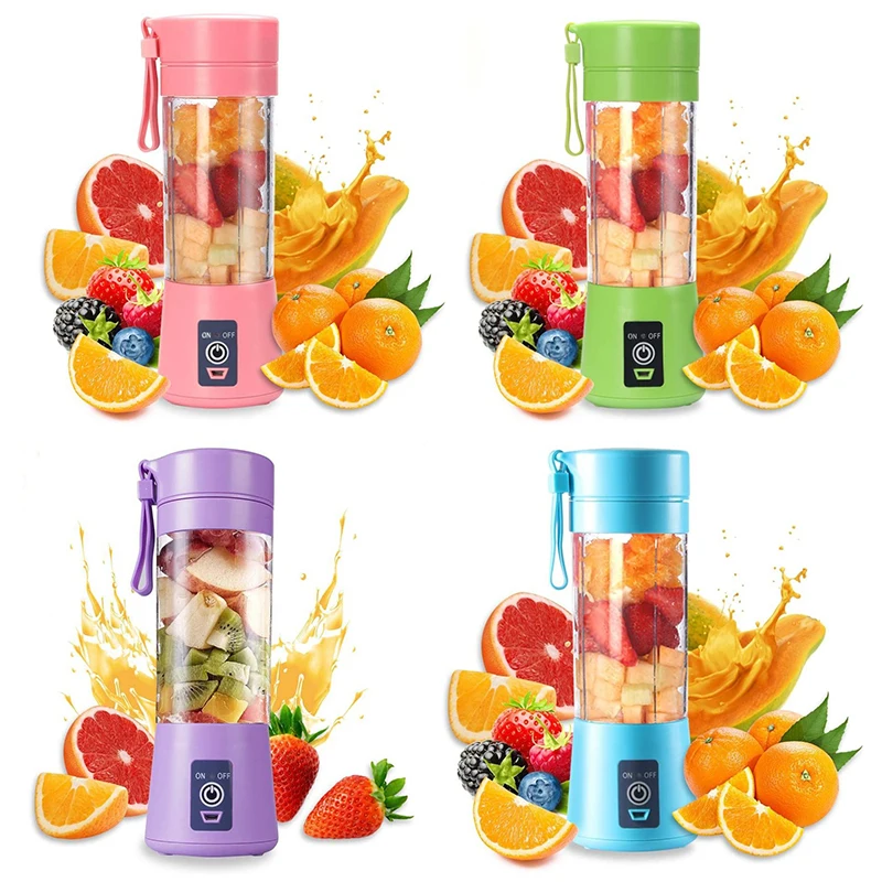 Blender Lemon Portable Electric Juicer USB Rechargeable Fresh Fruit Juice Frozen Kitchen Maker Squeezer Blades Mixer_voghion.com