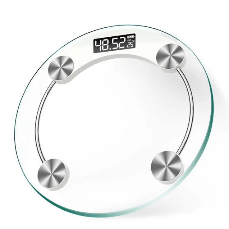 Rechargeable Electronic Scale Weight Scale Gift Round Scale Household Human Body Scale Body Weight Scale  Personenwaage  Scale 3