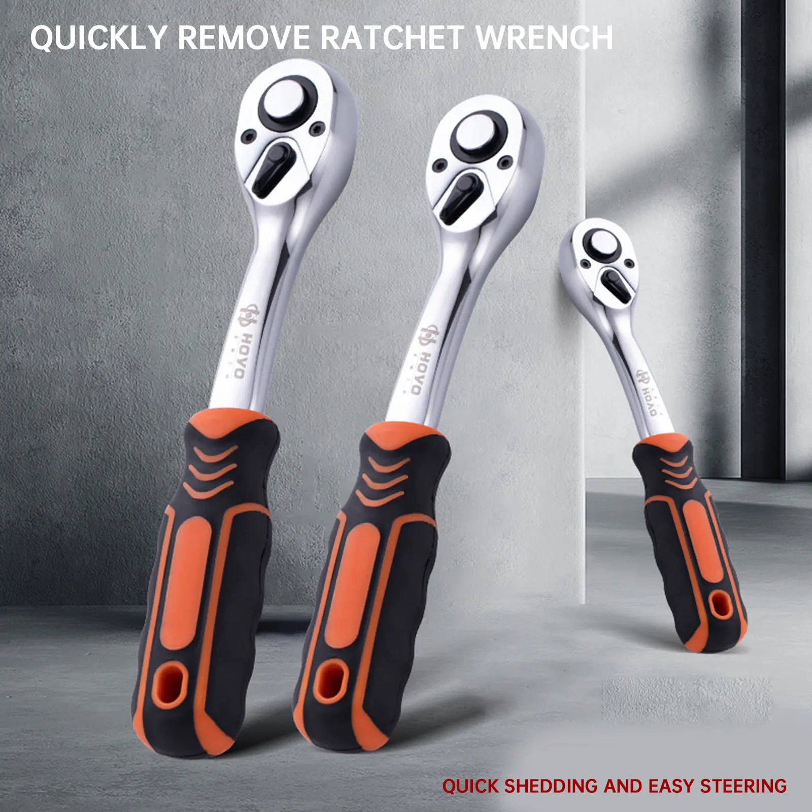 

72 Teeth 1/4" 3/8" 1Pcs High Torque Crv Ratchet Wrench for Socket Quick Release Professional Hand Tools
