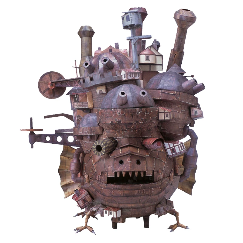 

DIY Dollhouse Casa Moving Castle Paper Model Doll Houses 3D Cartoon Puzzle Assembly Building Toy for Children Christmas Gifts