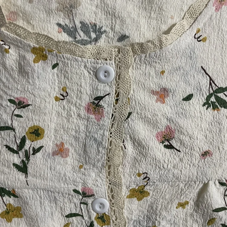 Set pigiama estivo da donna in camicetta a maniche corte stile principessa coreana e pantaloncini indumenti da notte vestiti per la casa della ragazza dolce_voghion.com