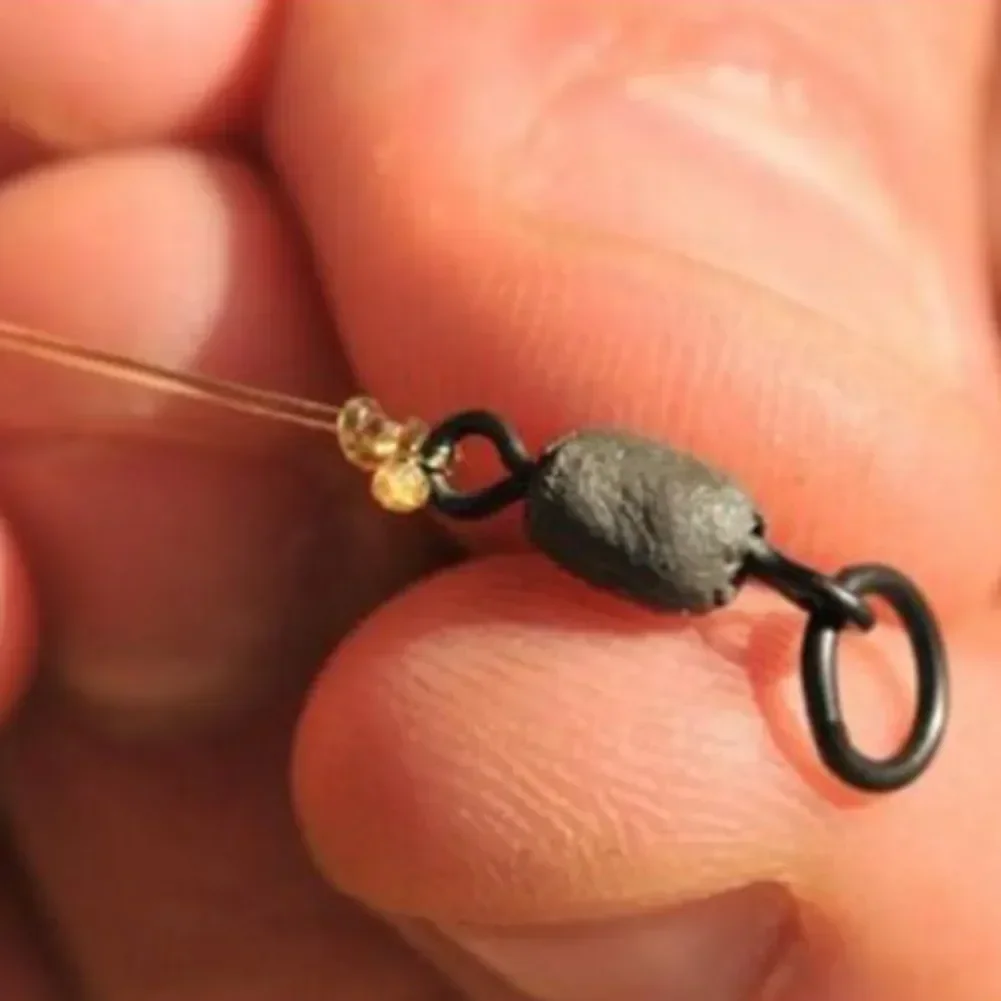 20/50/100pcs Swivel Size 8# Carp Fishing Flexi Ring Swivels Terminal Tackle For Marker Float Alloy Copper Pesca Iscas Tools