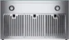 Chef Series Range Hood: 30" WM-739 Wall Mount Kitchen Fan Contemporary Stainless Steel T Style Hood with Black Glass Panel 6